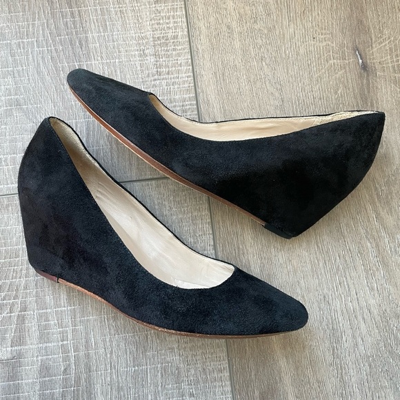 KORS Michael Kors Shoes - Kors Michael Kors Suede Wedges in Black Size 5.5